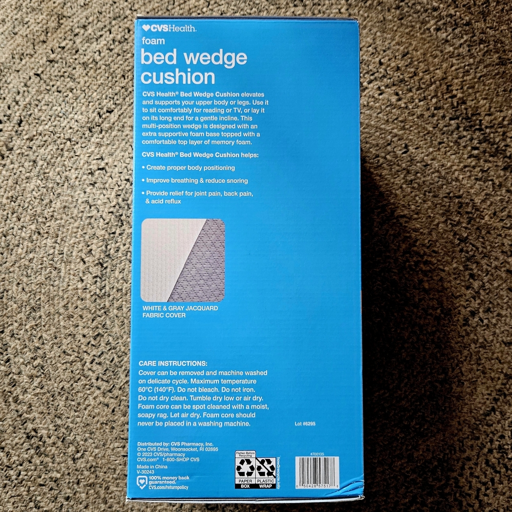 CVS Foam Bed Wedge Cushion NIB - Picture 3 of 5